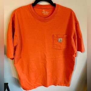 Carhartt Men's Vibrant Orange Short Sleeve Tee